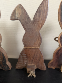 Houten haas geleefd hout