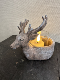 Waxinelicht houder Hert