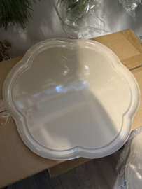Dienblad rond bloem
