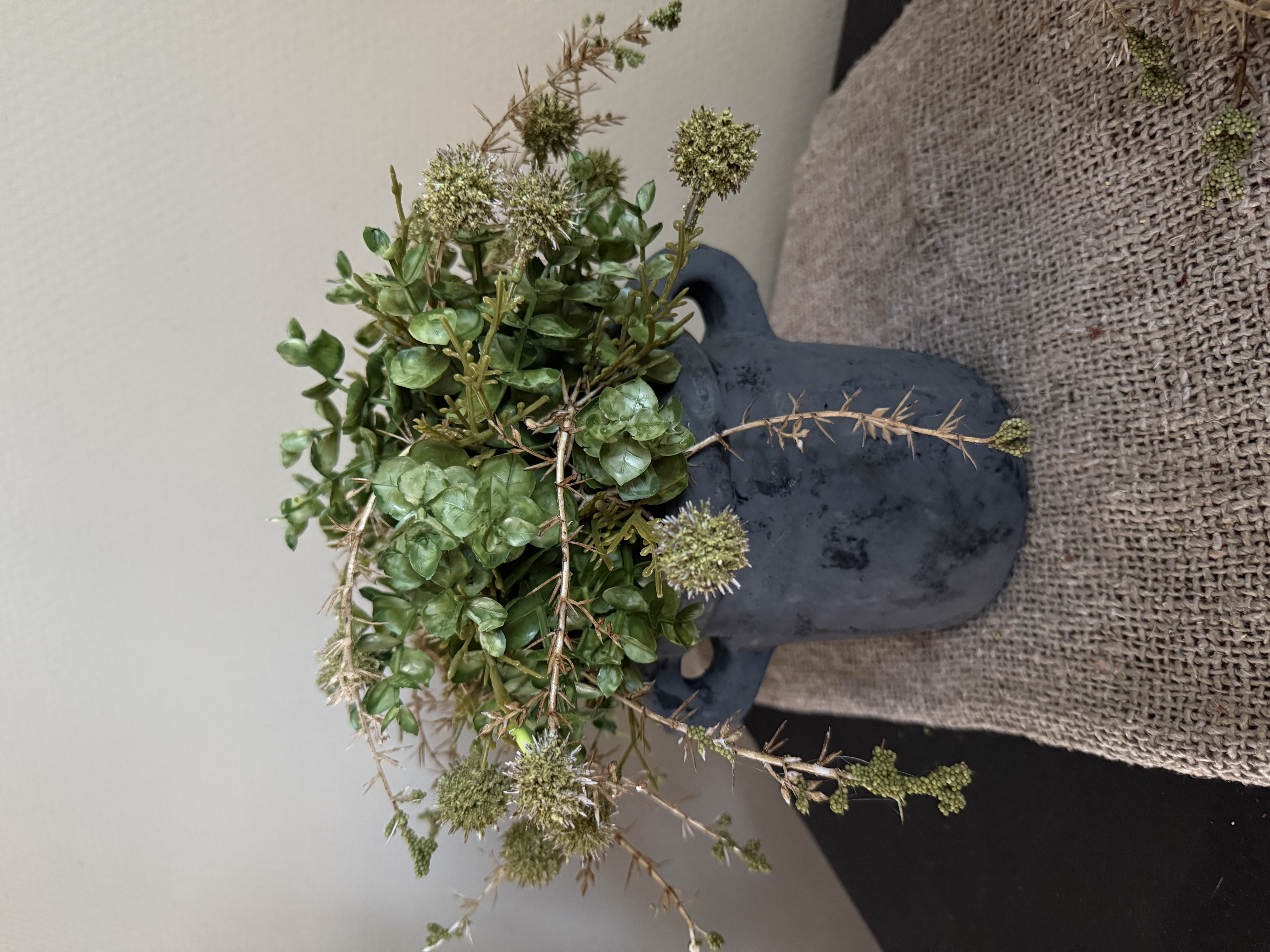 Halve kunstbol tafelstuk  Groen