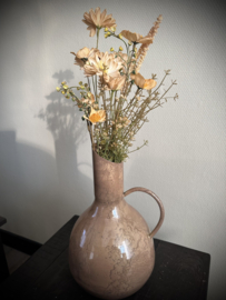 Set grote vaas + bloemen