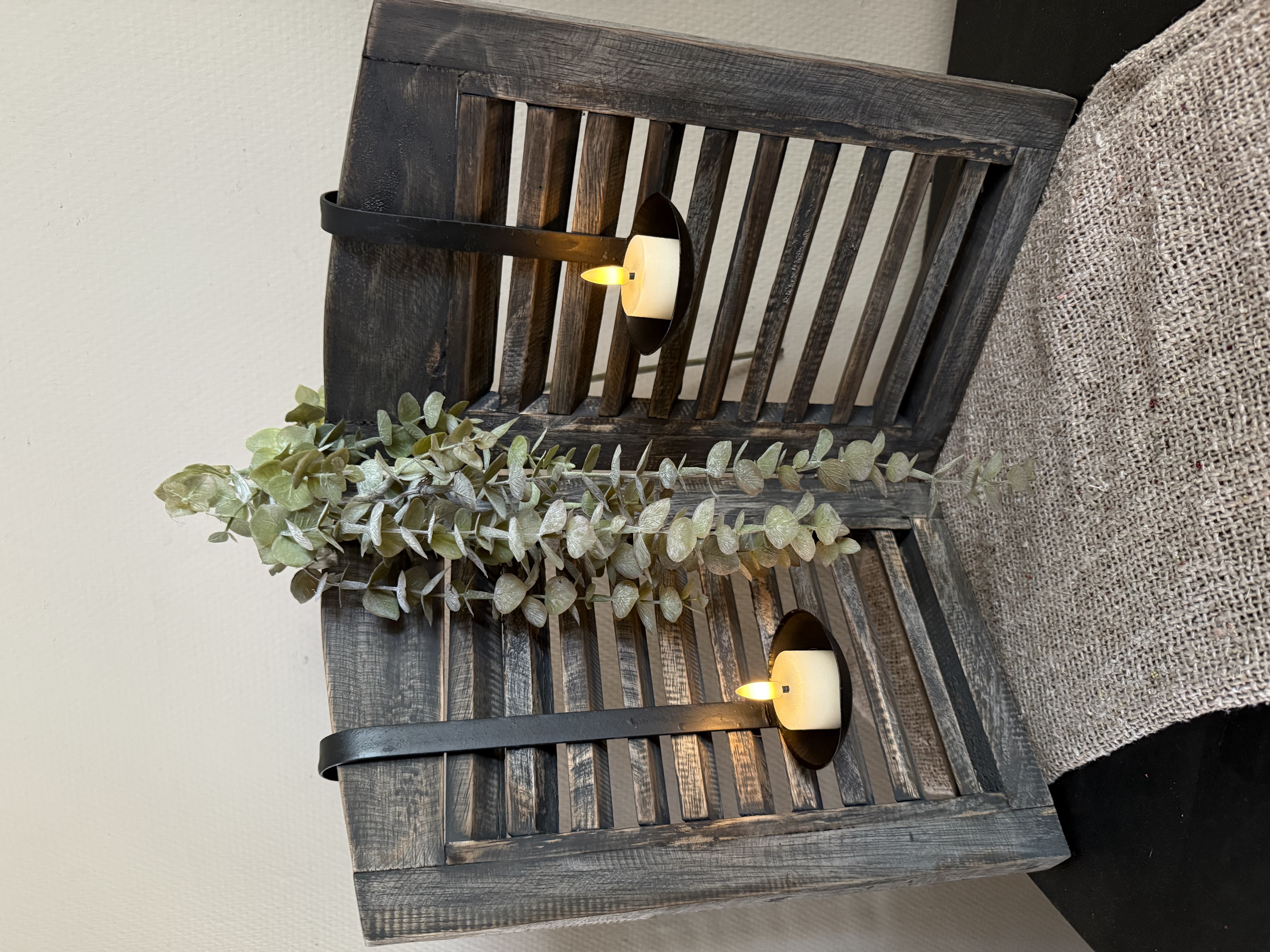 Houten luiken 40 cm in 2 kleuren