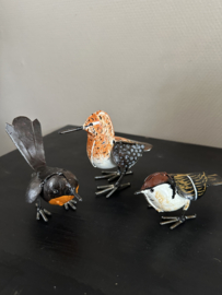 Vogeltjes scrap metal art afrika