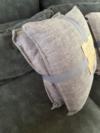 Sierkussen 2 stuks Taupe dark