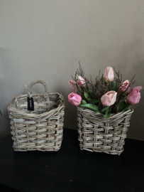 Kapstok mandjes Rattan met staffelkorting