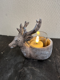 Waxinelicht houder Hert