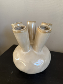 Tulpen vaas beige