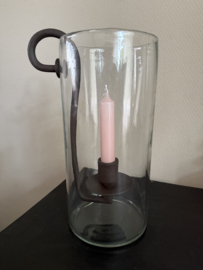 Compleet windlicht + glashaak kandelaar