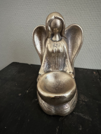 Engel zittend goud