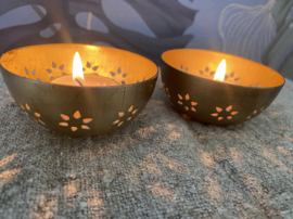 Waxine lichtjes goud
