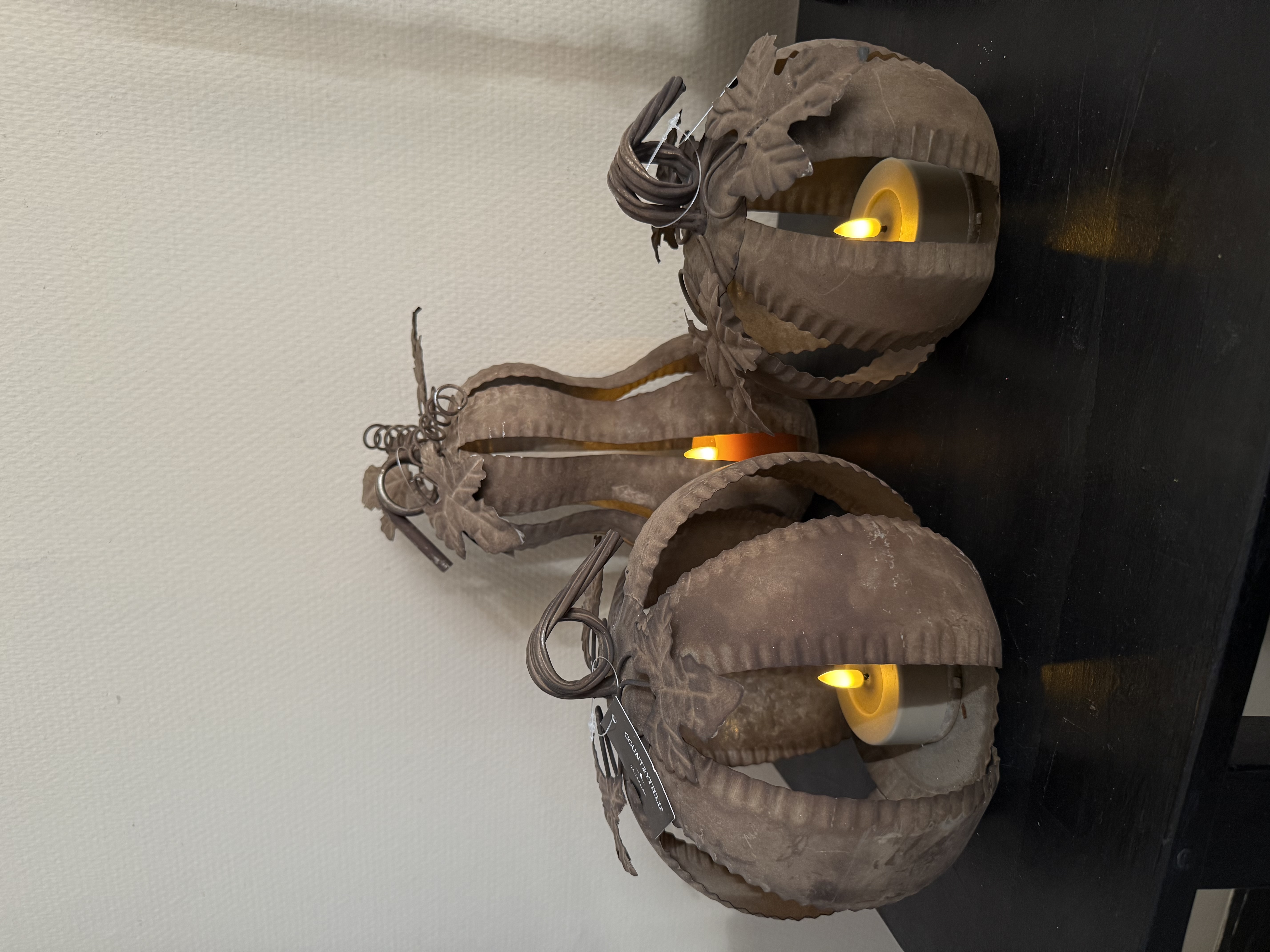 Metalen Pompoenen waxine