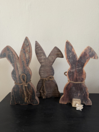 Houten haas geleefd hout