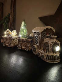 Peperkoek trein + led verlichting