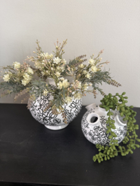 Tulpenvaas  Doodle Black 4 seasons