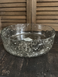Schaal bubbelglas 25 cm