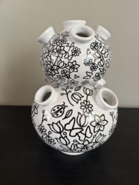 Tulpenvaas  Doodle Black 4 seasons