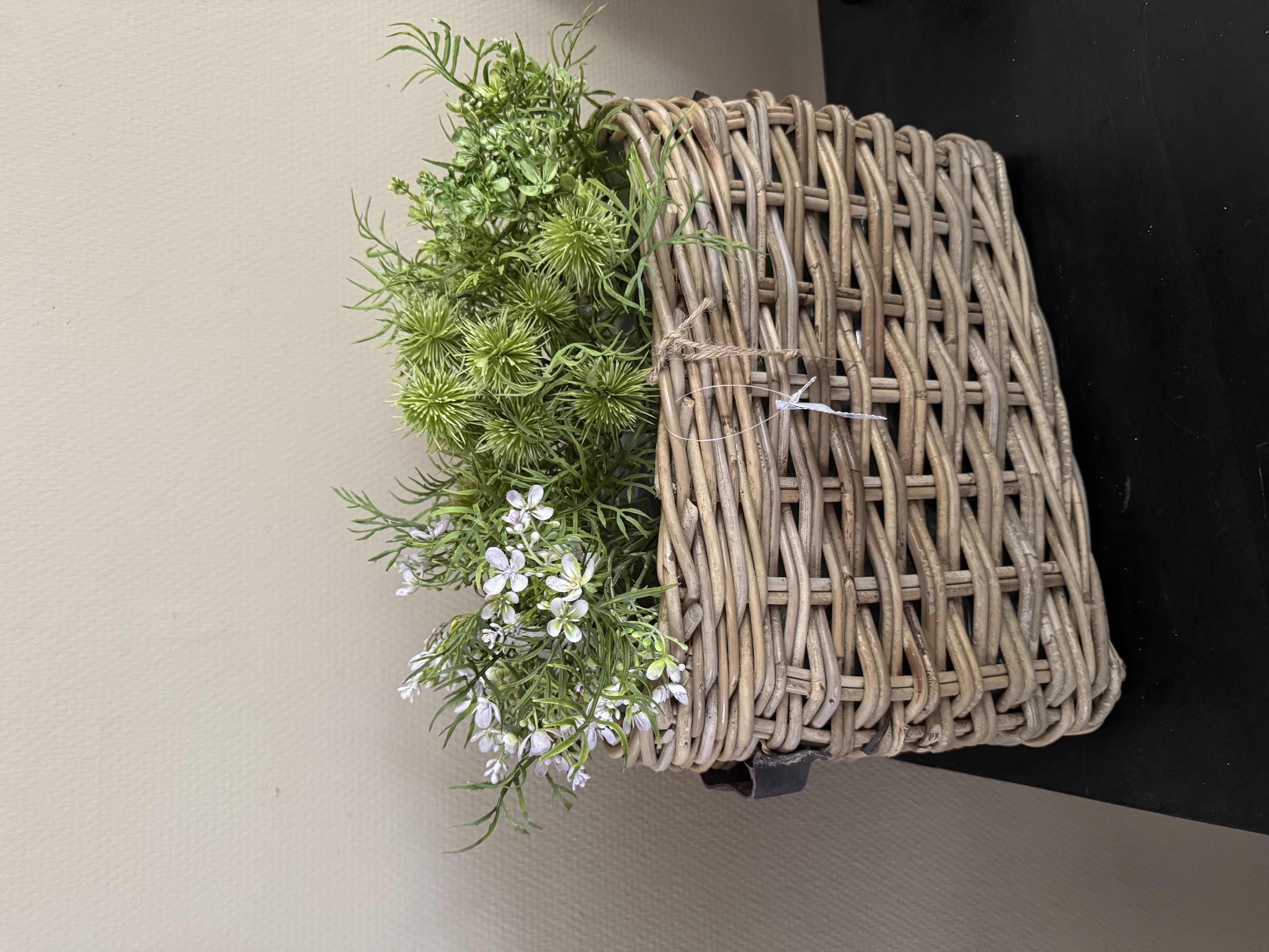 Vensterbank mand  Rattan