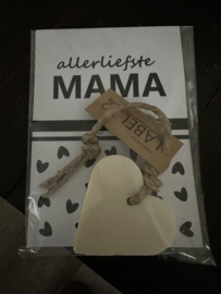 Hanger zeep hart liefste Mama