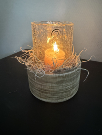 Compleet setje bubbelglas + houder