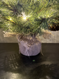 Kerstboom met dennenappels 45 cm