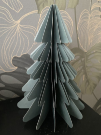 Papieren kerstboom blauwgroen groot