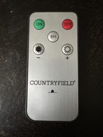 Countryfield led kaarsen zwart 15 cm