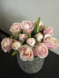 Boeket rozen roze (13 st.)