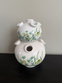 Tulpenvaas bloemen groen/wit