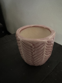 Bloempot Stef roze