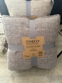 Sierkussen 2 stuks Taupe dark