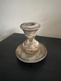 Houten kandelaar