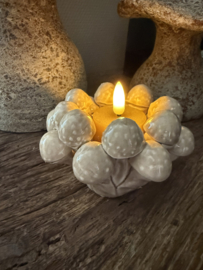 Waxinelicht houder Shroom beige