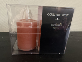 Set (2) led kaarsjes  diverse kleuren