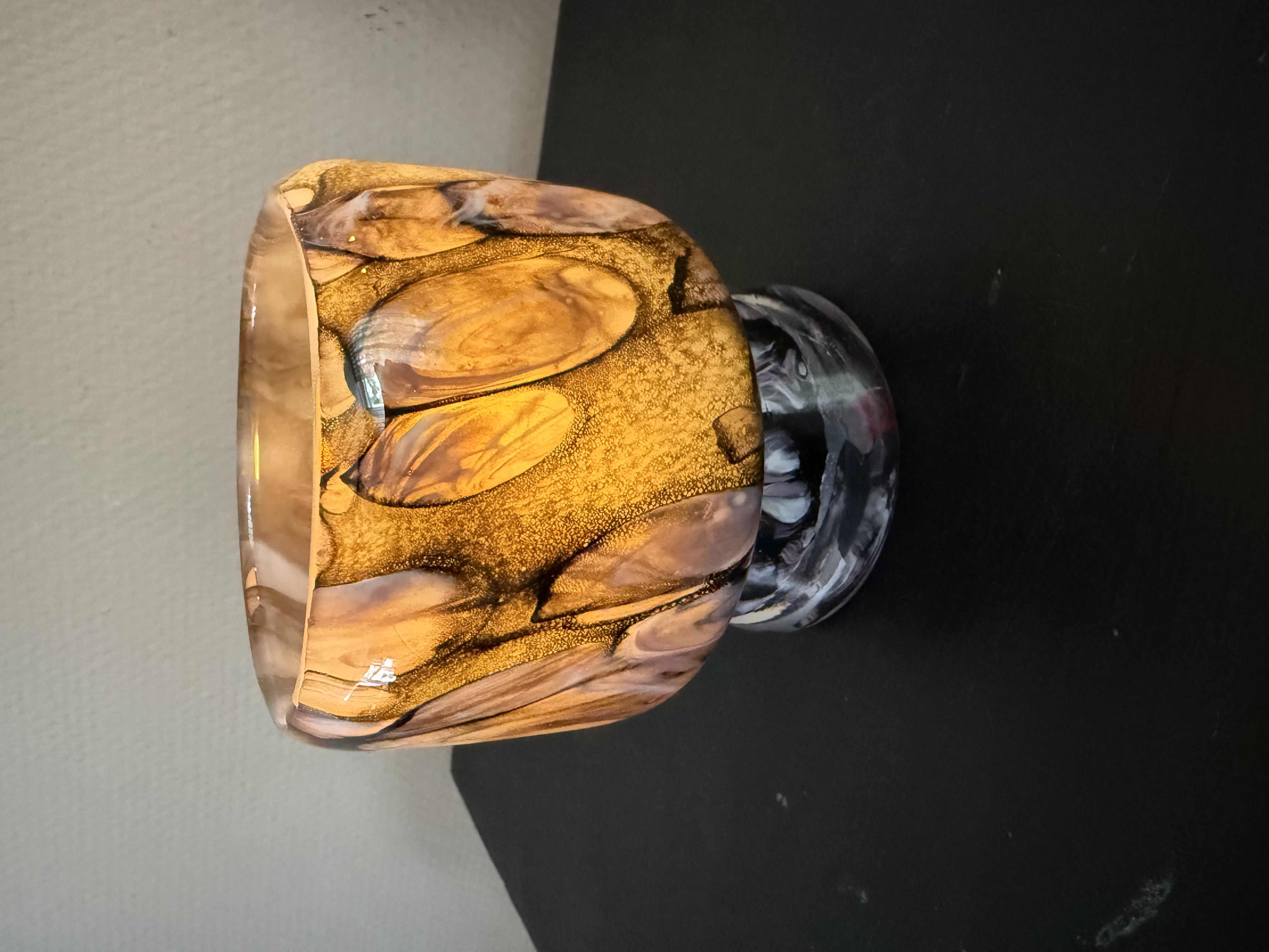 Hand geblazen sfeerlicht glas