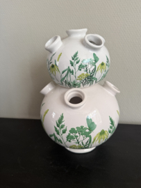 Tulpenvaas bloemen groen/wit