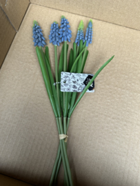 Druifjes blauw en crème  5 st. 