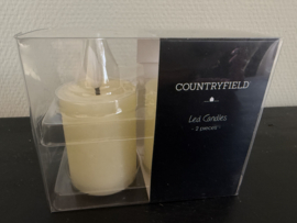 Set (2) led kaarsjes  diverse kleuren