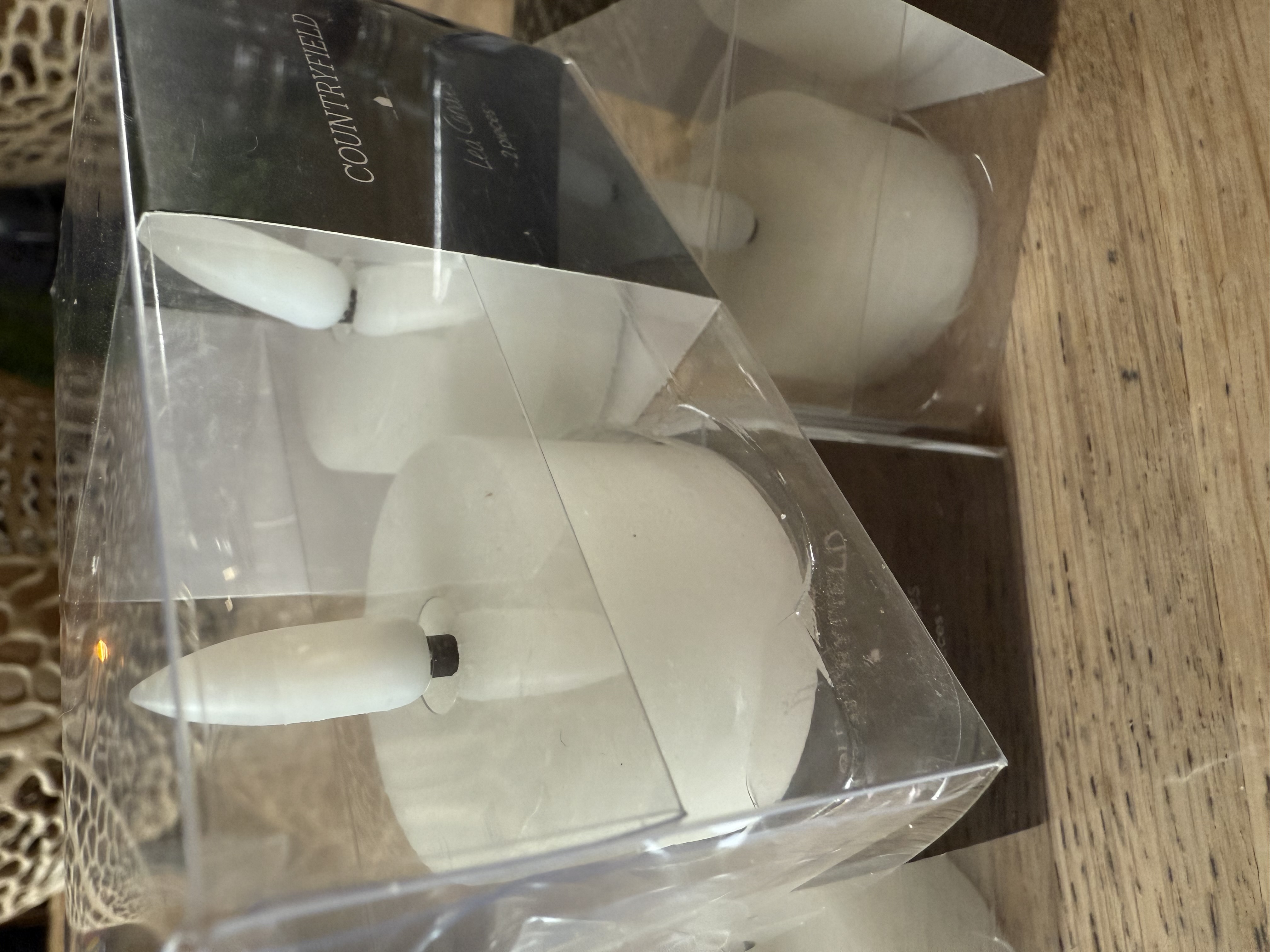 Countryfield waxinelichtjes wit