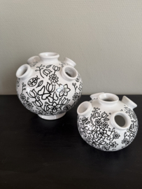 Tulpenvaas  Doodle Black 4 seasons