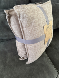 Sierkussen 2 stuks Taupe light