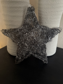 Kerst ster glitter  groot
