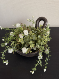 Halve kunstbol  groen wit