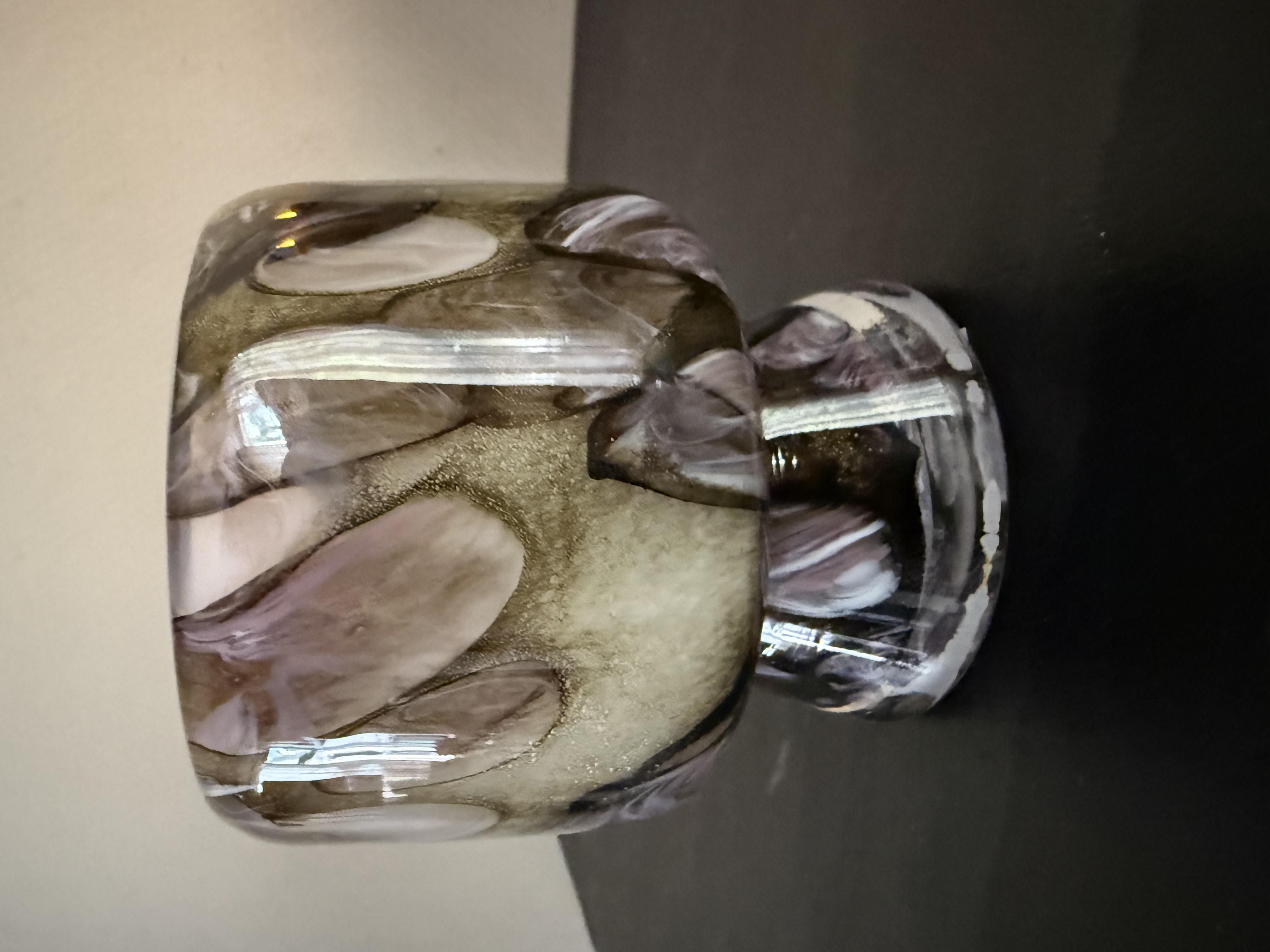 Hand geblazen sfeerlicht glas