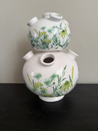 Tulpenvaas bloemen groen/wit