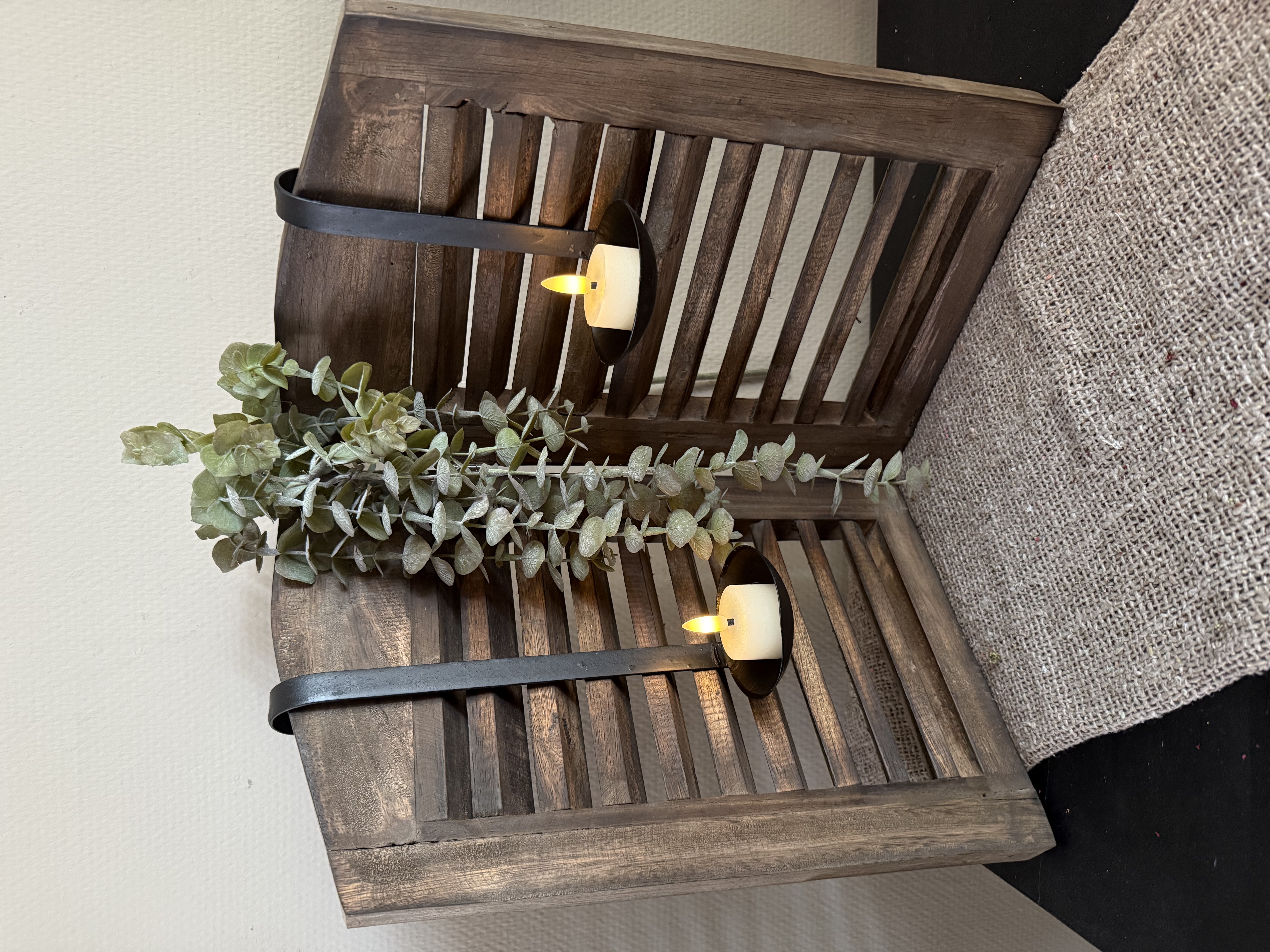 Houten luiken 40 cm in 2 kleuren