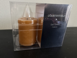 Set (2) led kaarsjes  diverse kleuren