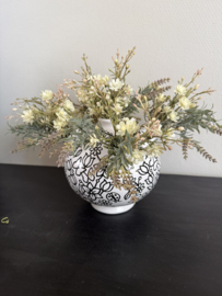 Tulpenvaas  Doodle Black 4 seasons