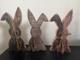 Houten haas geleefd hout