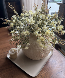 Aardewerk vaas beige