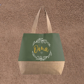 Grote shopper Bloemenkrans